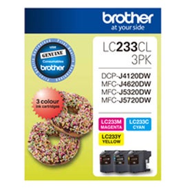 BROTHER LC233 Colour Triple Pack OEM
