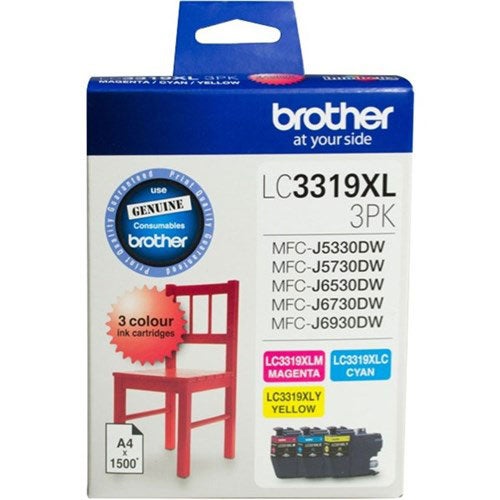 BROTHER LC3319XL Colour 3 Pack Extra Large  OEM