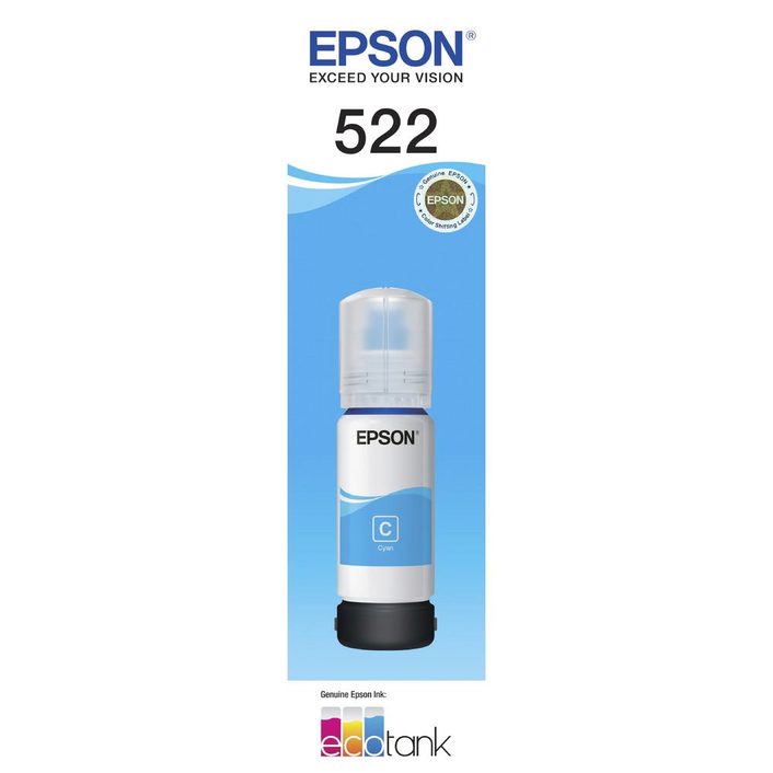 EPSON T522 Cyan Ink Bottle
