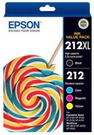 EPSON 212 XL Black & Standard Colour Pack OEM