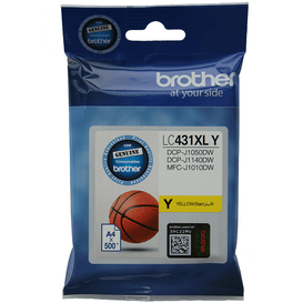 BROTHER LC431XLY Yellow High Yield Ink Cartridge OEM