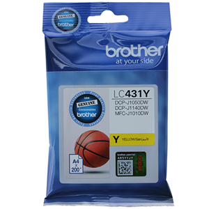 BROTHER LC431Y Yellow Ink Cartridge OEM