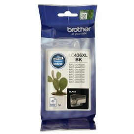 BROTHER LC436XLBK Black High Yield Ink Cartridge OEM