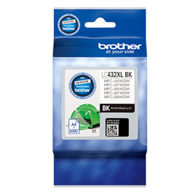 BROTHER LC432XLBK Black High Yield Ink Cartridge OEM