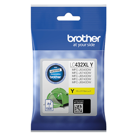 BROTHER LC432XLY Yellow High Yield Ink Cartridge OEM